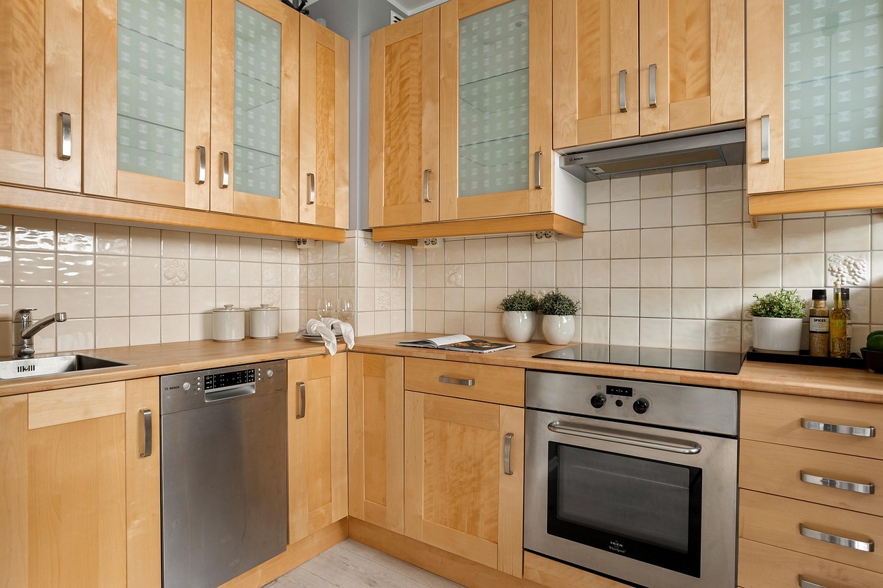 wooden kitchen cabinets